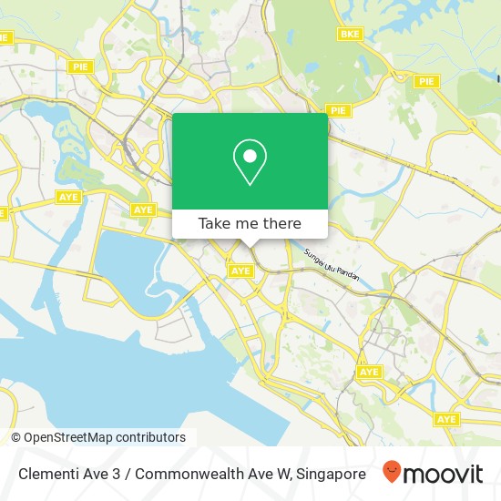 Clementi Ave 3 / Commonwealth Ave W地图