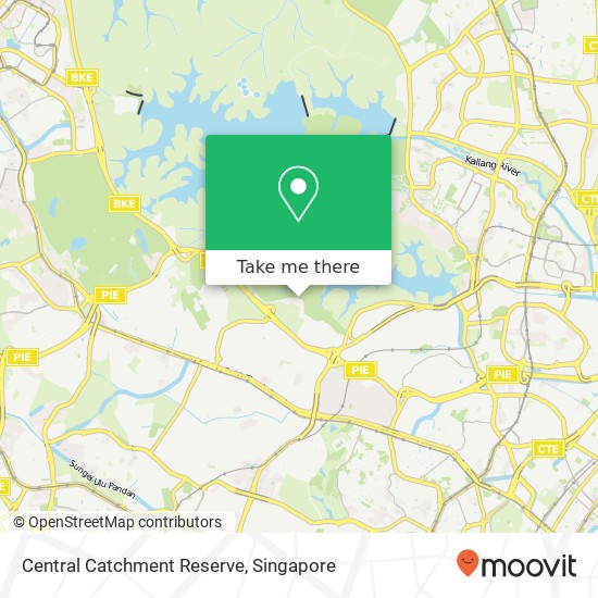 Central Catchment Reserve地图