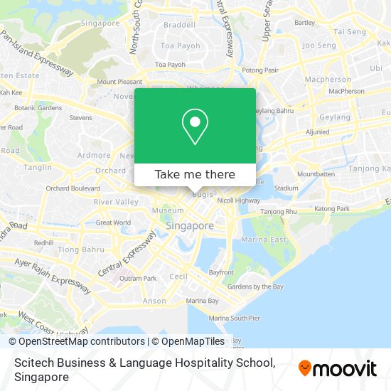 Scitech Business & Language Hospitality School map