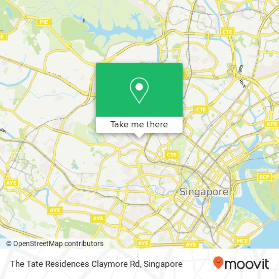 The Tate Residences Claymore Rd map