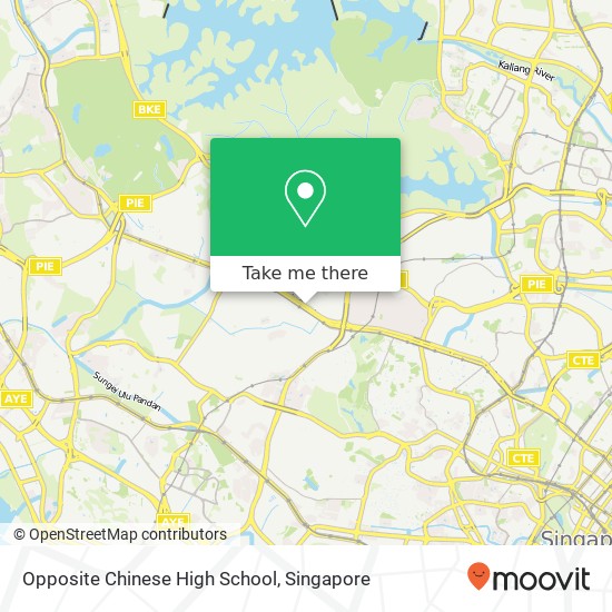 Opposite Chinese High School map