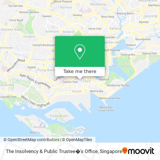The Insolvency & Public Trustee�'s Office map