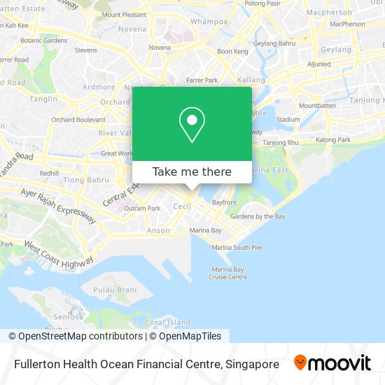 Fullerton Health Ocean Financial Centre map