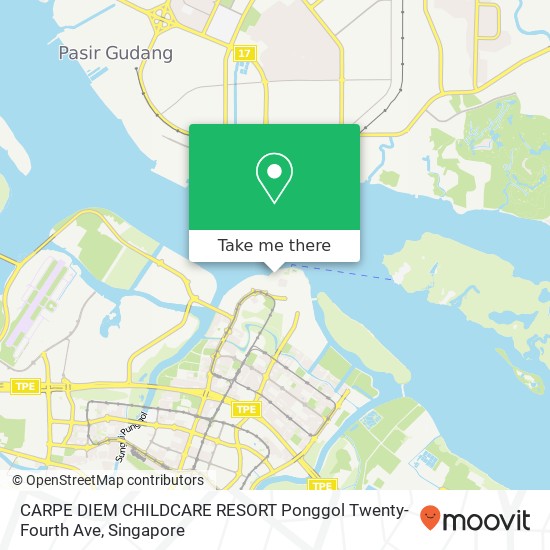 CARPE DIEM CHILDCARE RESORT Ponggol Twenty-Fourth Ave map