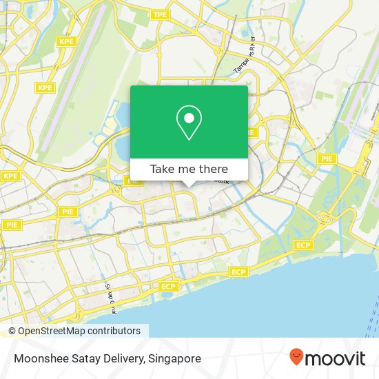 Moonshee Satay Delivery map