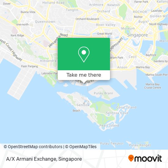 How to get to A/X Armani Exchange in Singapore by Metro or Bus?