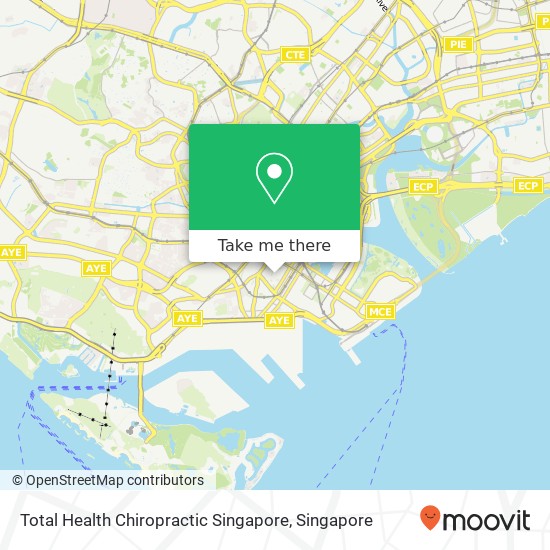 Total Health Chiropractic Singapore map