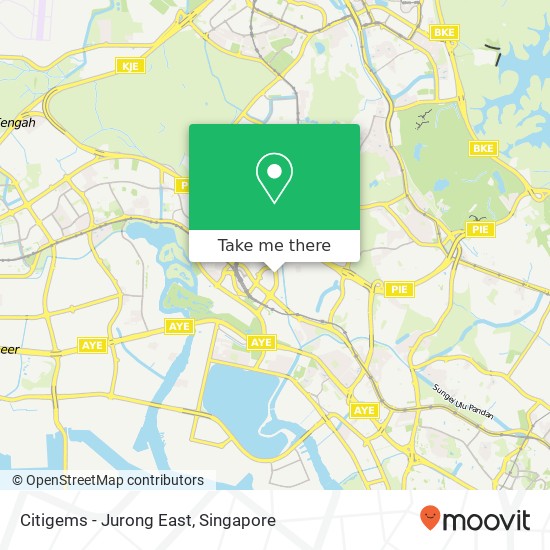 Citigems - Jurong East map