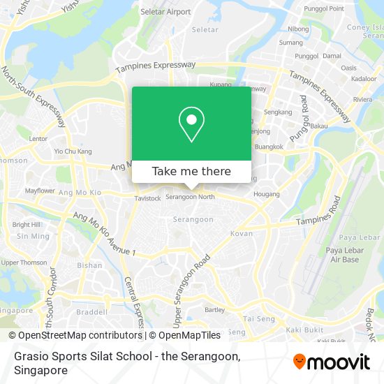 Grasio Sports Silat School - the Serangoon map