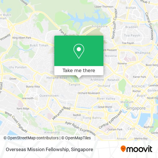 Overseas Mission Fellowship map