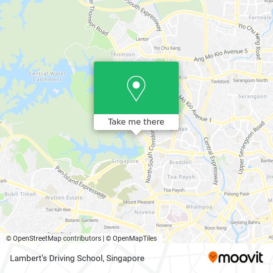 Lambert's Driving School map