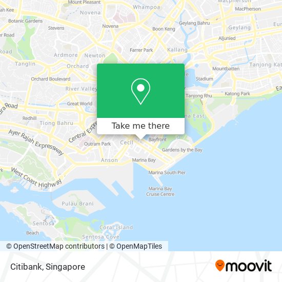 Citibank map