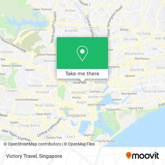 Victory Travel map
