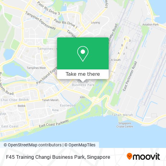 F45 Training Changi Business Park map