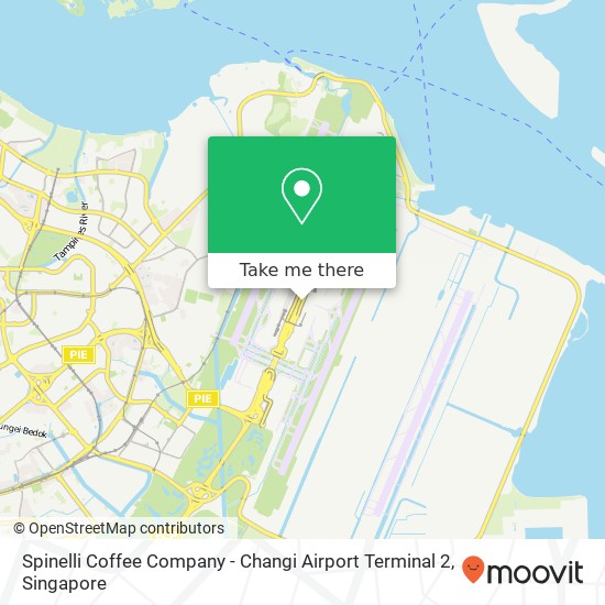 Spinelli Coffee Company - Changi Airport Terminal 2 map