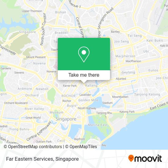 Far Eastern Services map