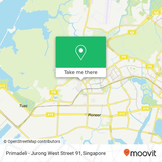 Primadeli - Jurong West Street 91 map