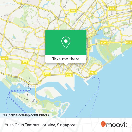 Yuan Chun Famous Lor Mee map