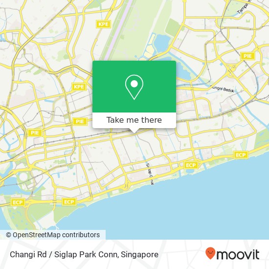 Changi Rd / Siglap Park Conn map