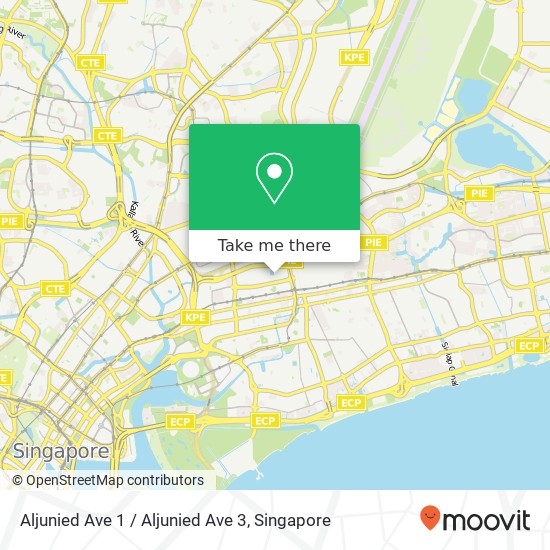 Aljunied Ave 1 / Aljunied Ave 3地图