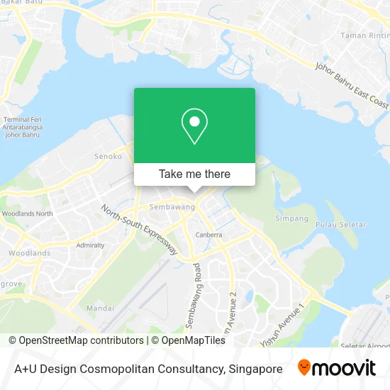 A+U Design Cosmopolitan Consultancy map