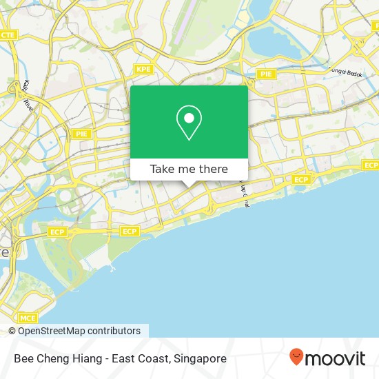Bee Cheng Hiang - East Coast map