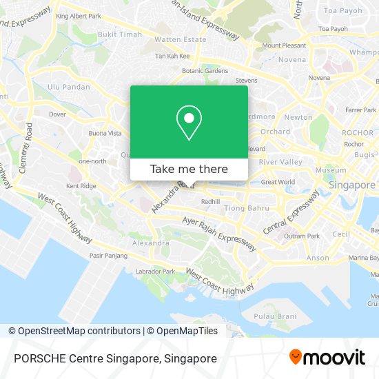 PORSCHE Centre Singapore map
