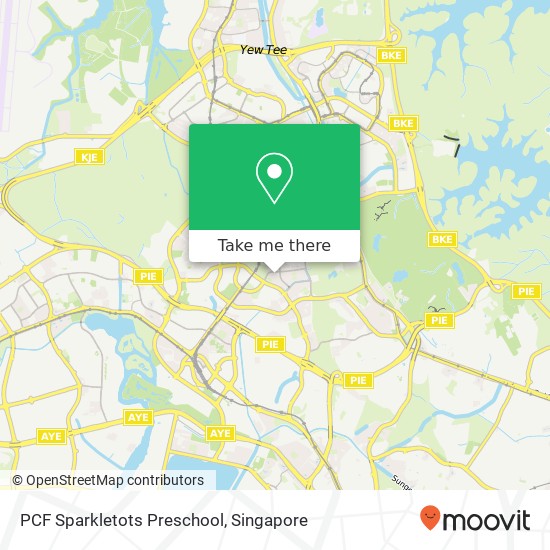 PCF Sparkletots Preschool map