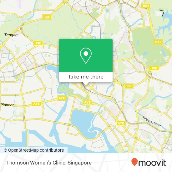 Thomson Women's Clinic map