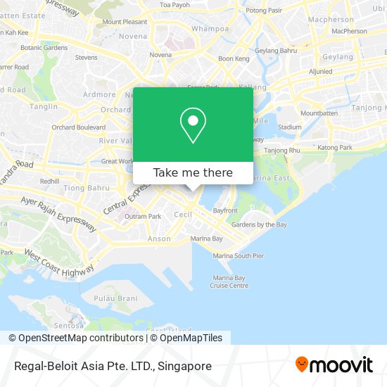 Regal-Beloit Asia Pte. LTD. map