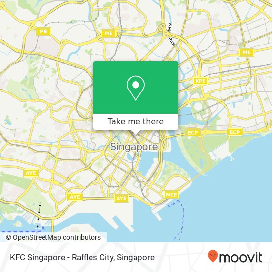 KFC Singapore - Raffles City map