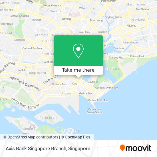 Axis Bank Singapore Branch map