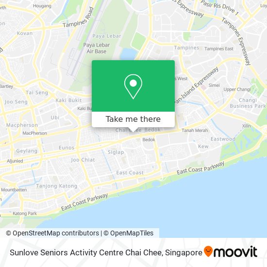 Sunlove Seniors Activity Centre Chai Chee map