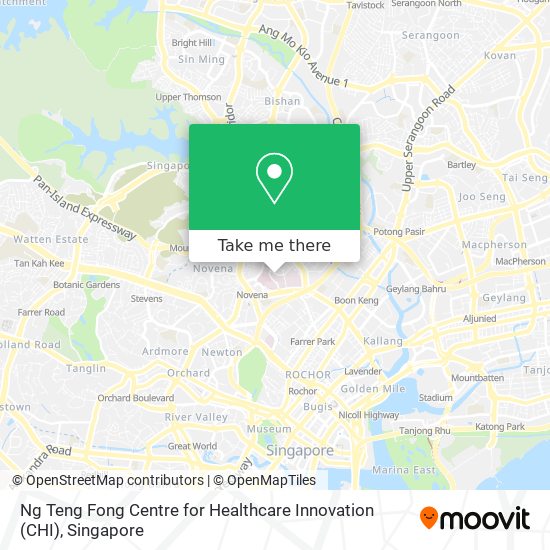 Ng Teng Fong Centre for Healthcare Innovation (CHI) map