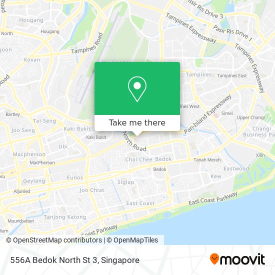 556A Bedok North St 3 map