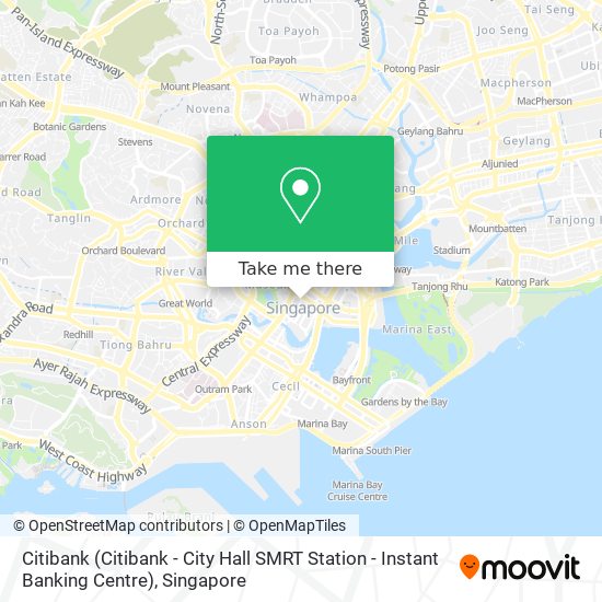 Citibank (Citibank - City Hall SMRT Station - Instant Banking Centre) map