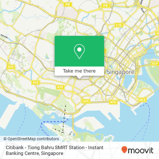 Citibank - Tiong Bahru SMRT Station - Instant Banking Centre地图