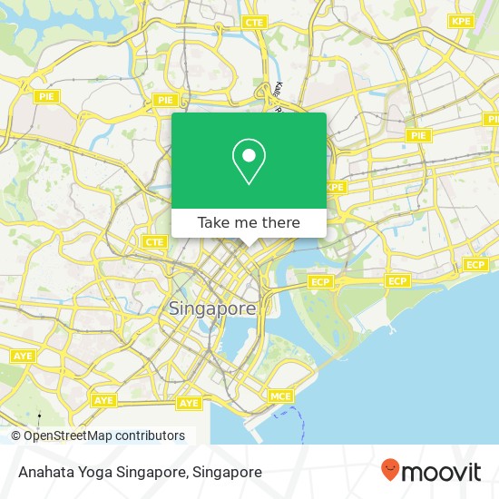 Anahata Yoga Singapore map