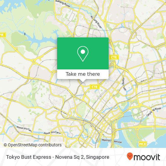 Tokyo Bust Express - Novena Sq 2 map