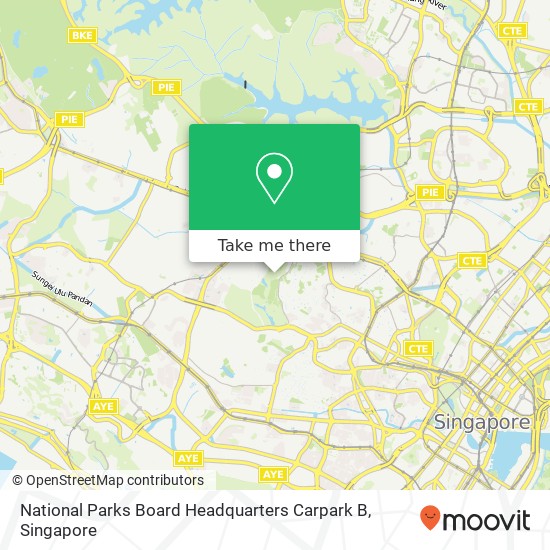 National Parks Board Headquarters Carpark B map