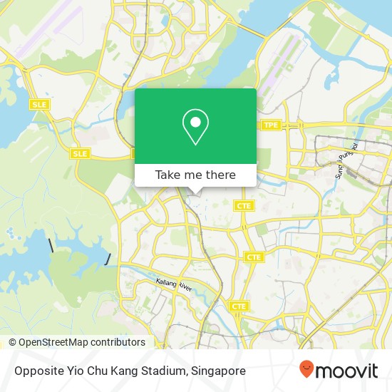 Opposite Yio Chu Kang Stadium map