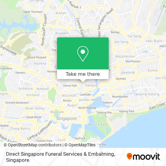 Direct Singapore Funeral Services & Embalming map