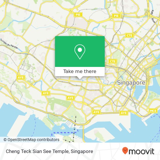 Cheng Teck Sian See Temple map