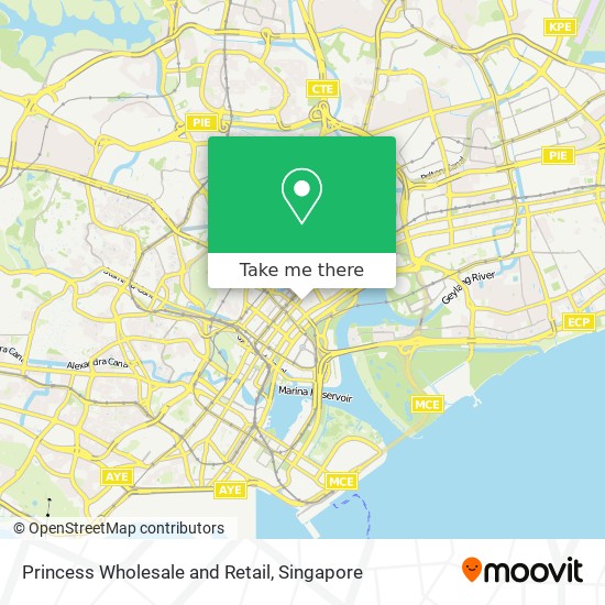 Princess Wholesale and Retail map