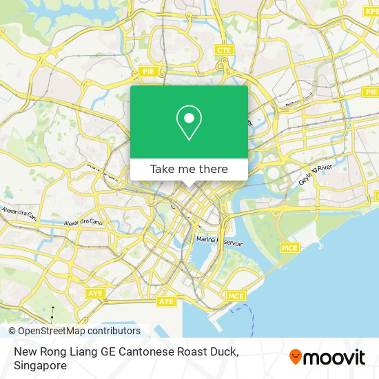 New Rong Liang GE Cantonese Roast Duck map