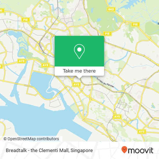 Breadtalk - the Clementi Mall地图