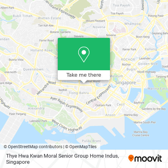 Thye Hwa Kwan Moral Senior Group Home Indus map