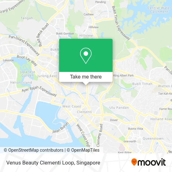 Venus Beauty Clementi Loop map