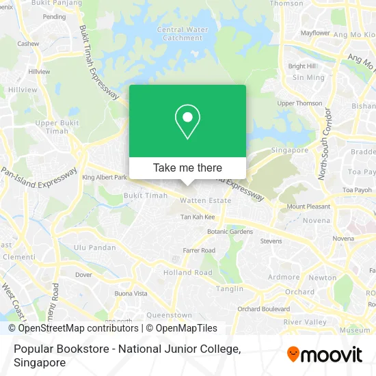Popular Bookstore - National Junior College map