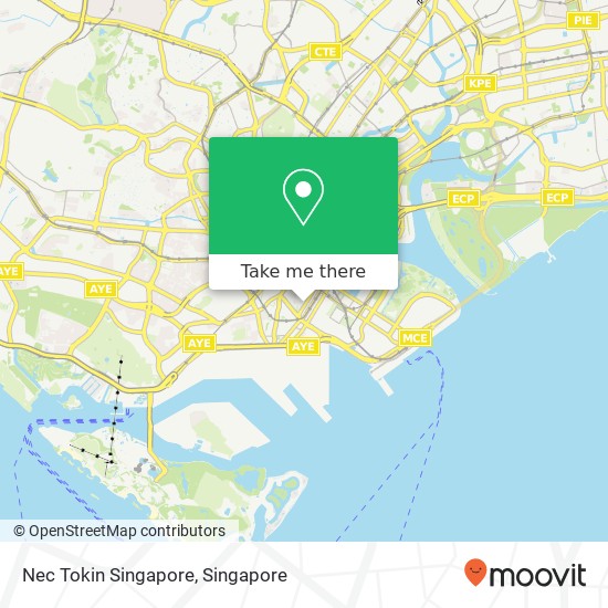 Nec Tokin Singapore map